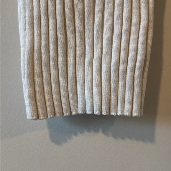 LOFT White Ribbed Button-Front Tank - Picture 5 of 6